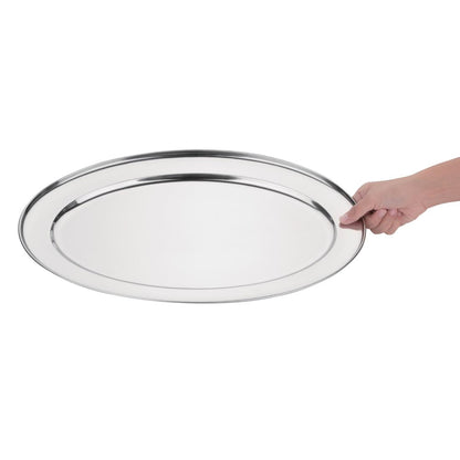 K367 Olympia ovale RVS serveerschaal 50cm