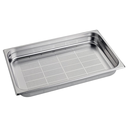 GR734 Gastro M geperforeerde RVS GN 1/1 bak 6,5cm diep