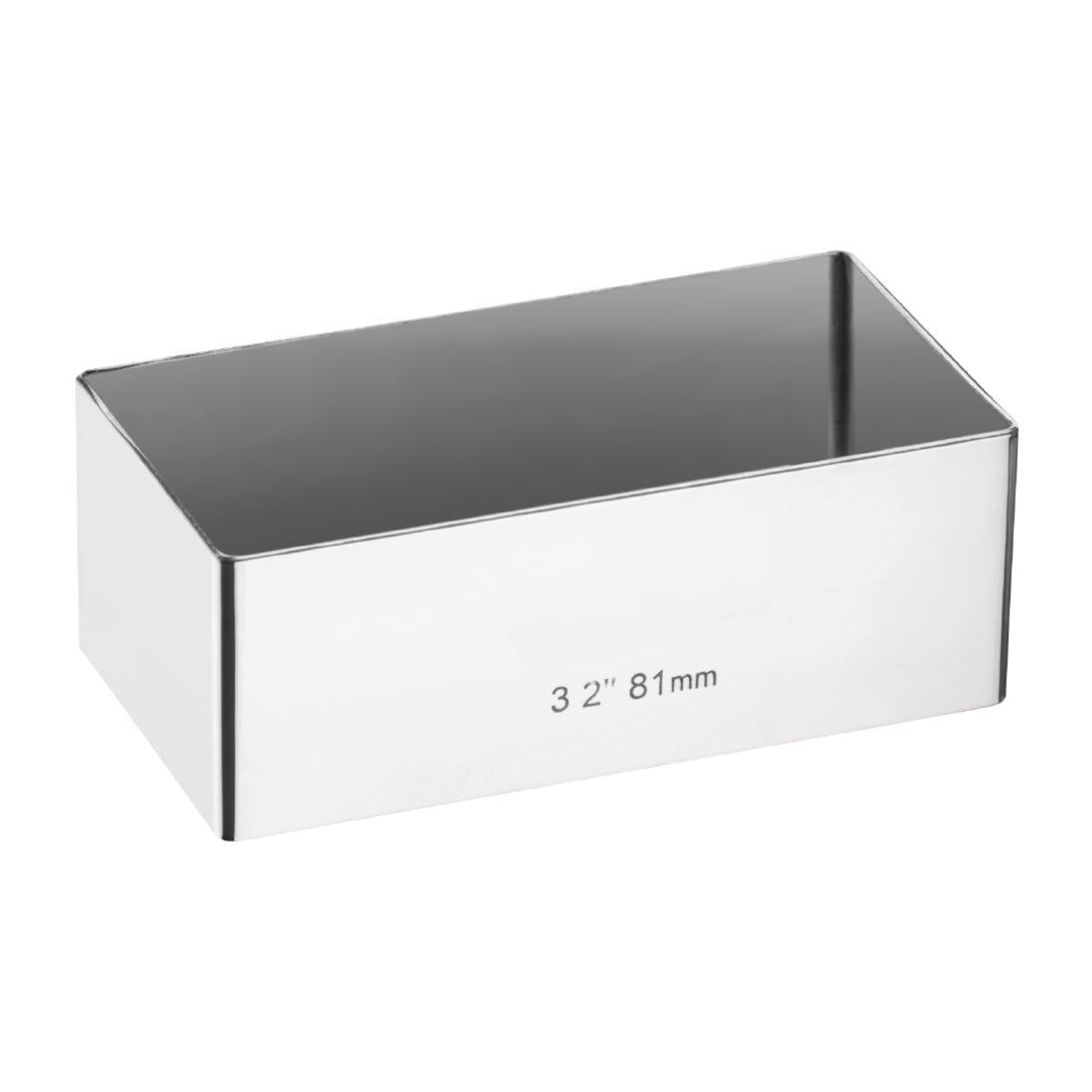 E062 Mini taartvorm rechthoekig 8x4cm