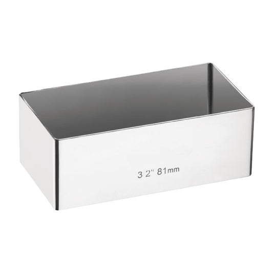 E062 Mini taartvorm rechthoekig 8x4cm