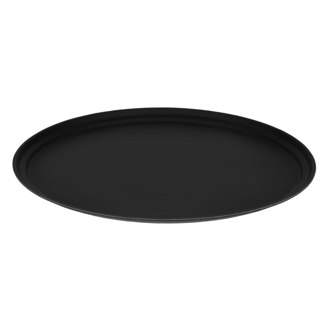 DM783 Cambro Camtread ovaal antislip glasvezel dienblad zwart 68,5x56cm