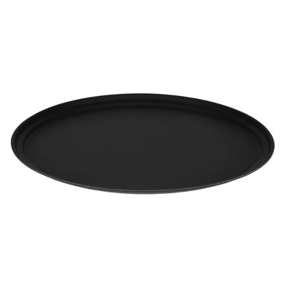 DM783 Cambro Camtread ovaal antislip glasvezel dienblad zwart 68,5x56cm