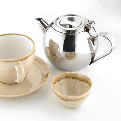 GF993 Olympia RVS stapelbare theepot 0,5Ltr