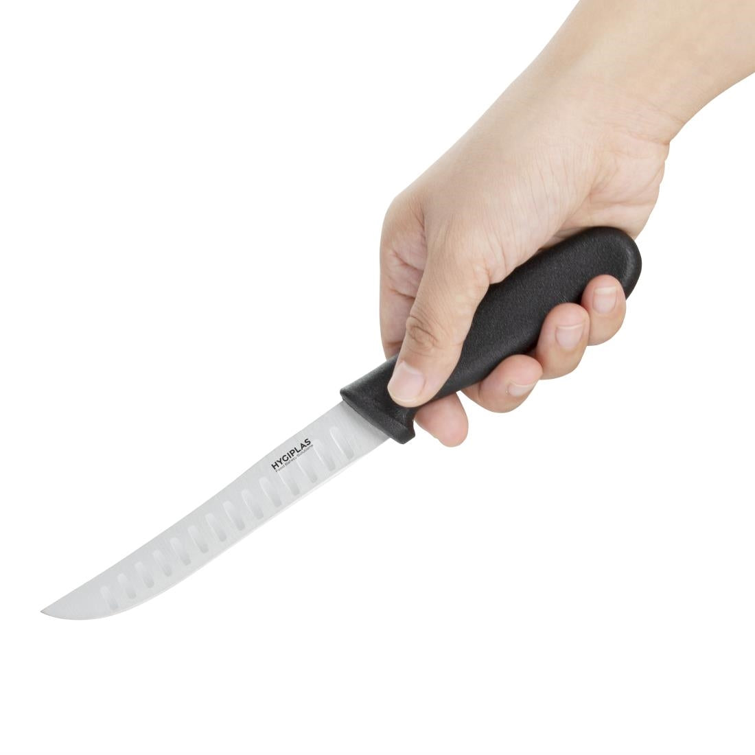 C420 Hygiplas gegolfd officemes 12,5cm zwart