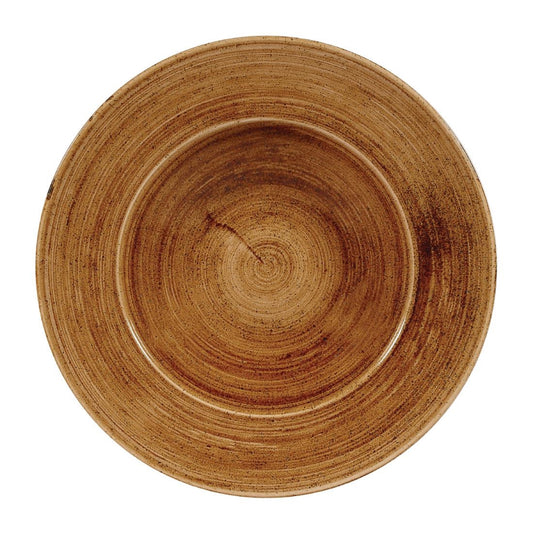 FA609 Churchill Stonecast Patina Vintage Copper Kom Met Brede Rand Large 27.9cm (12 stuks)