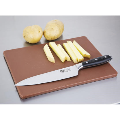 GH792 Hygiplas LDPE snijplank bruin 1,2(h)x30,5(l)x22,9(b)cm