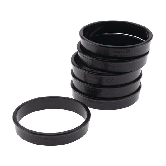 FA987 Matfer Bourgeat Exoglass taartringen 10(Ø)cm (6 stuks)
