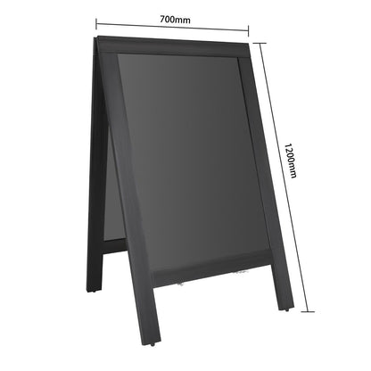 CU993 Olympia stoepplank zwart houten frame 700x1200mm