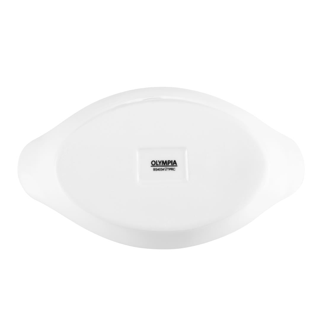 W441 Olympia Whiteware ovale ovenschalen 20,4x11,5cm (6 stuks)