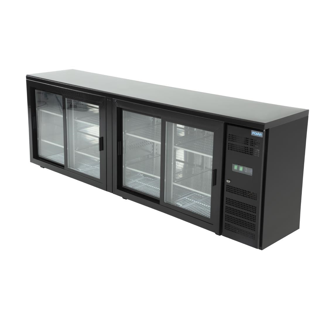 CS103 Polar U-serie vier-deurs displaykoeler voor achter de bar