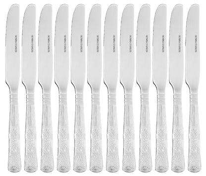 D682 Olympia Kings tafelmessen met massief heft 24,2cm (12 stuks)
