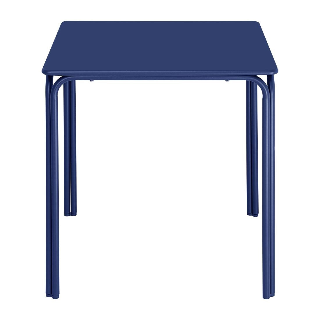 HZ356 Bolero Adeline Stalen Vierkante Tafel 700mm Donker Blauw