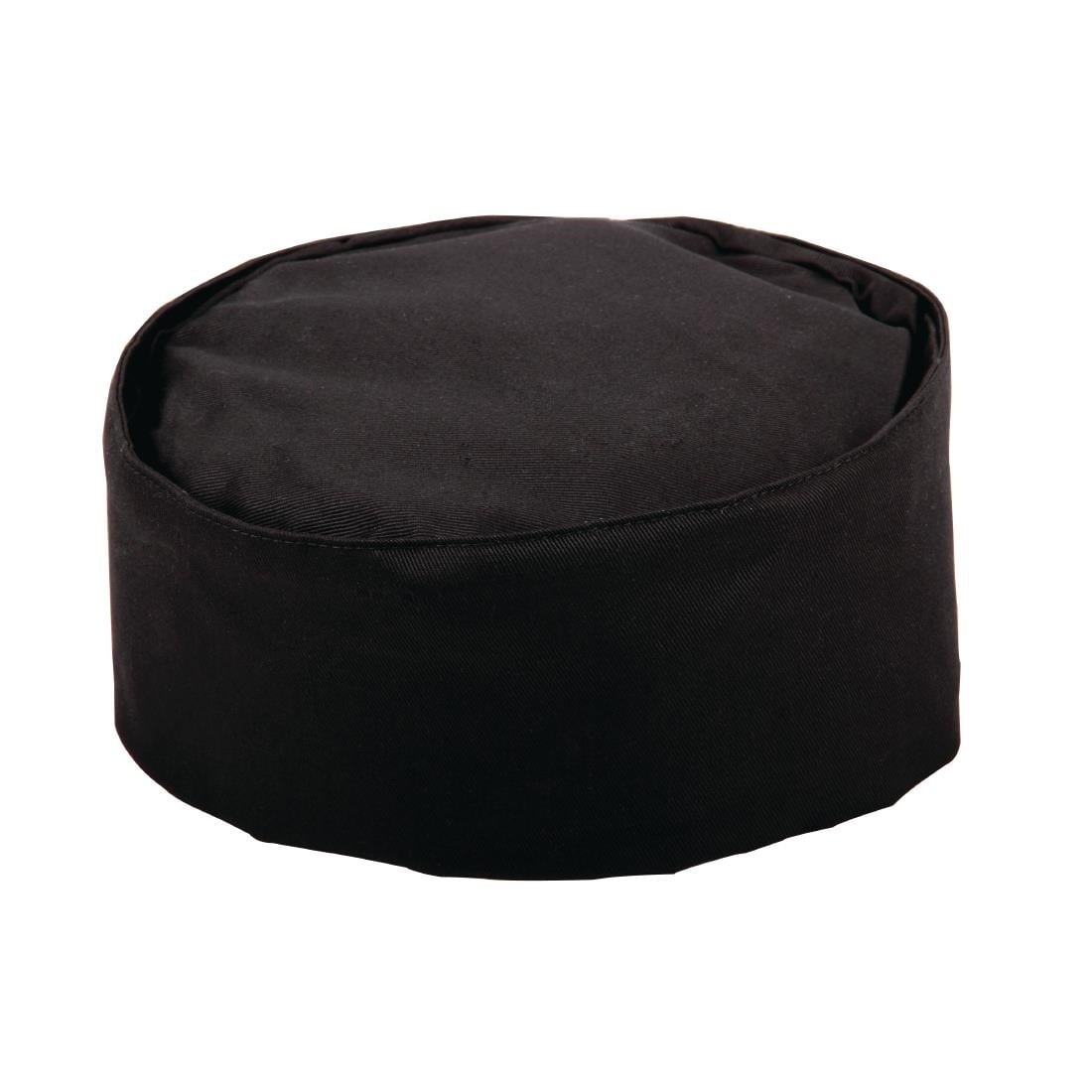 A206-L Whites unisex polykatoen skullcap zwart L