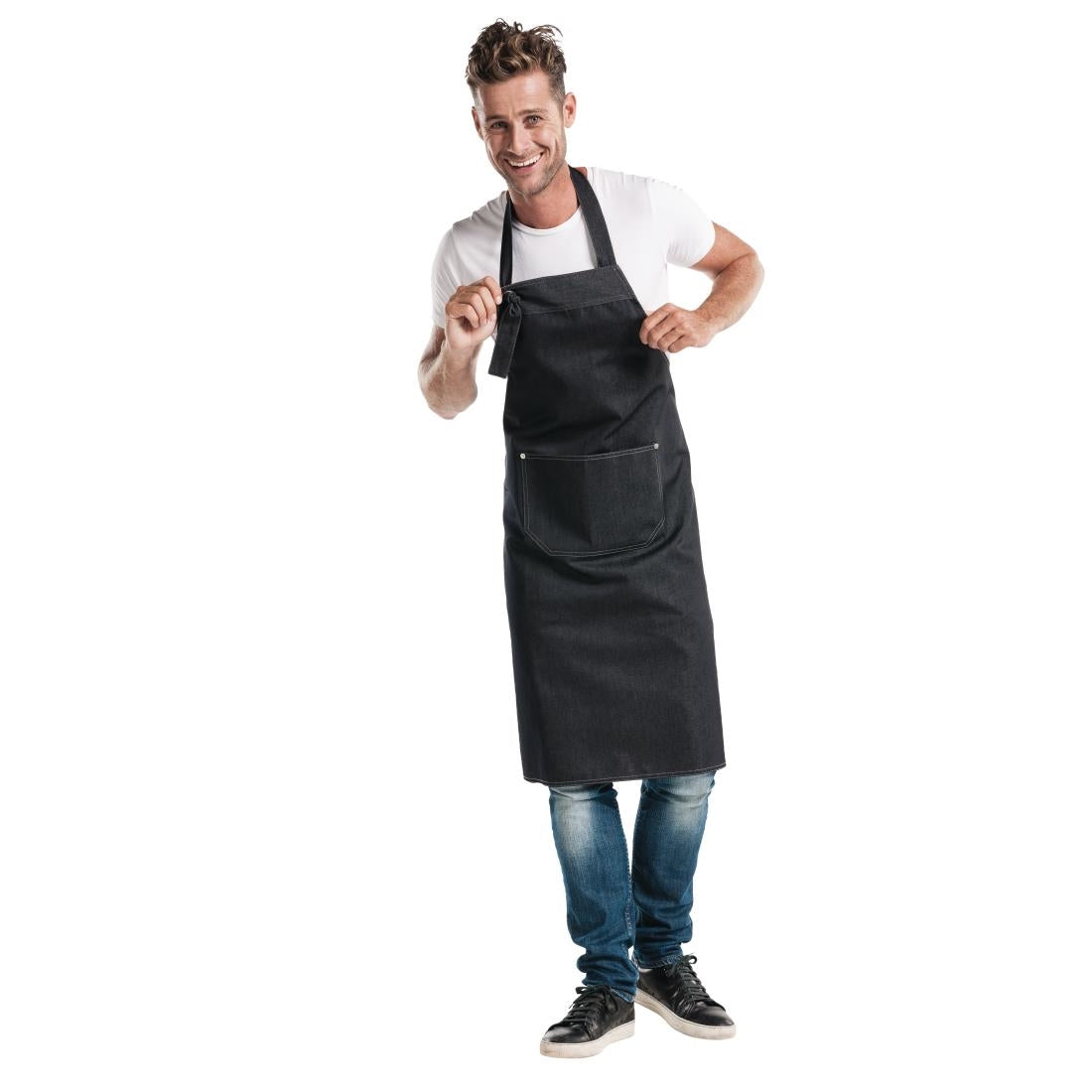 B527 Chaud Devant schort Black Denim