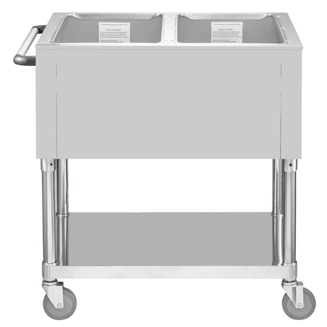 JB983 Buffalo Mobiele bain marie wagen 2x 1/1GN