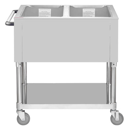 JB983 Buffalo Mobiele bain marie wagen 2x 1/1GN