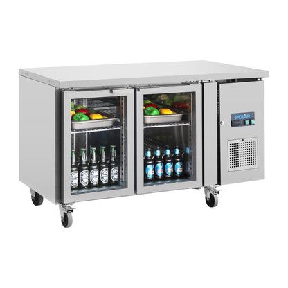 UA023 Polar U-serie premium tweedeurs displaykoeling laag model 205Ltr