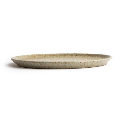 FA338 Olympia Canvas ronde borden met smalle rand crème 26,5cm (6 stuks)