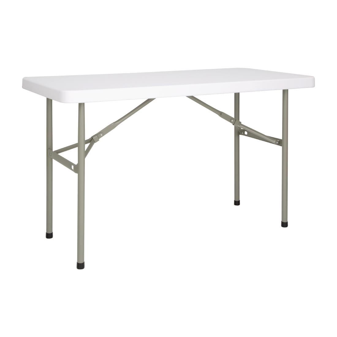 U543 Bolero rechthoekige inklapbare tafel 122cm wit
