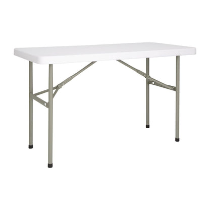 U543 Bolero rechthoekige inklapbare tafel 122cm wit