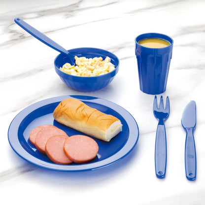 CB769 Olympia Kristallon polycarbonaat borden 23cm blauw (12 stuks)