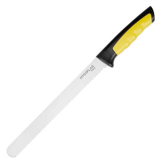 JD218 Hygiplas Pro Slicer gekarteld mes geel 25cm