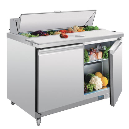 GD882 Polar U-serie 2-deurs gekoelde saladette 405L
