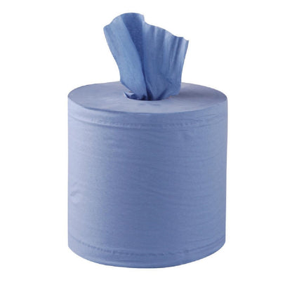 DL921 Jantex centrefeed 2-laags handdoekrollen blauw 120m (6 stuks)