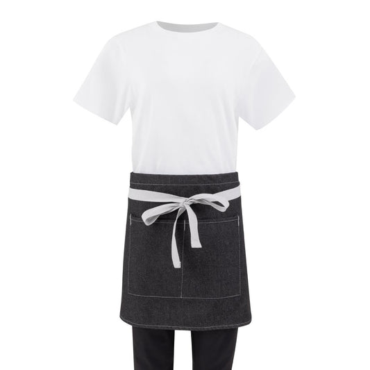 B995 Southside bistroschort zwart denim 40x76cm