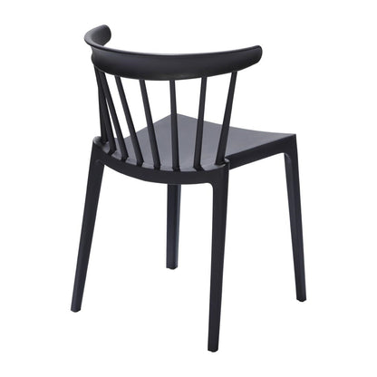 FT972 Windson polypropyleen stoelen antraciet (4 stuks)