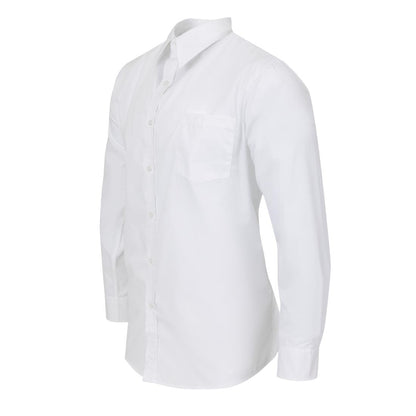 A730-S Uniform Works unisex overhemd lange mouw wit S