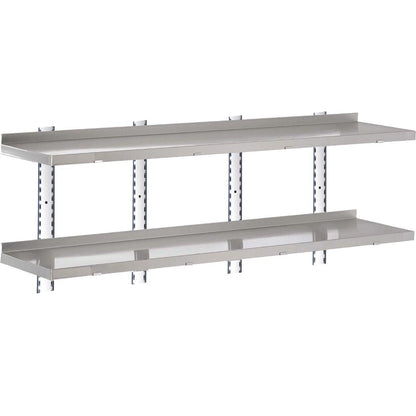 GN189 Gastro M RVS wandplank zonder steunen 200x40cm