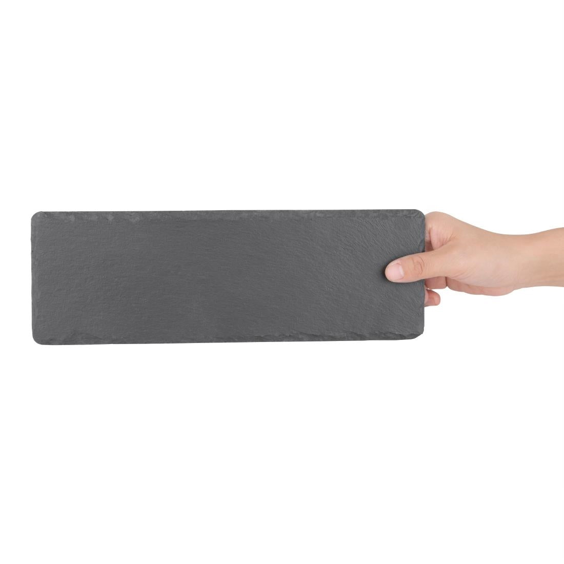 CK408 Olympia leistenen serveerplankjes 30x10cm (4 stuks)