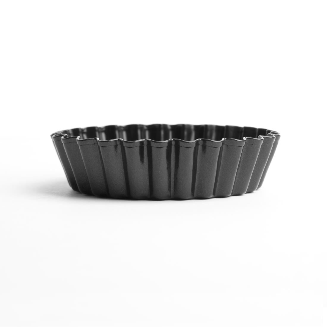 CW990 Vogue mini anti-kleef quichevormen met losse bodem 8cm (3 stuks)