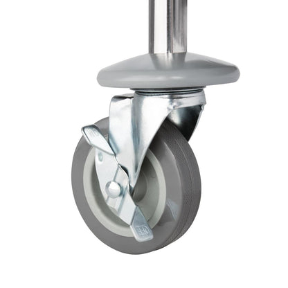F993 Vogue RVS serveerwagen 3 plateaus S - 82,5(h) x 71(b)cm