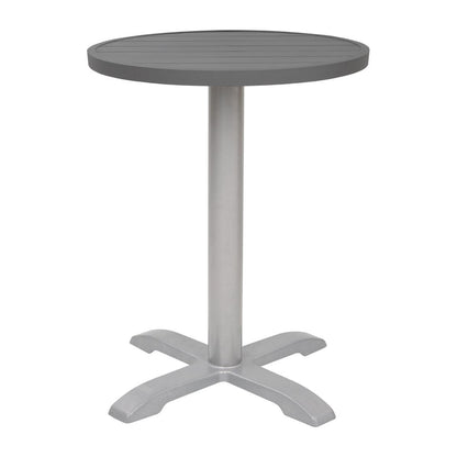 FX037 Bolero Aluminium Rond Tafelblad Donkergrijs 580mm