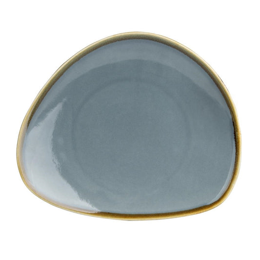 GP342 Olympia Kiln Driehoekige Borden Blauw 23cm (6 Stuks)