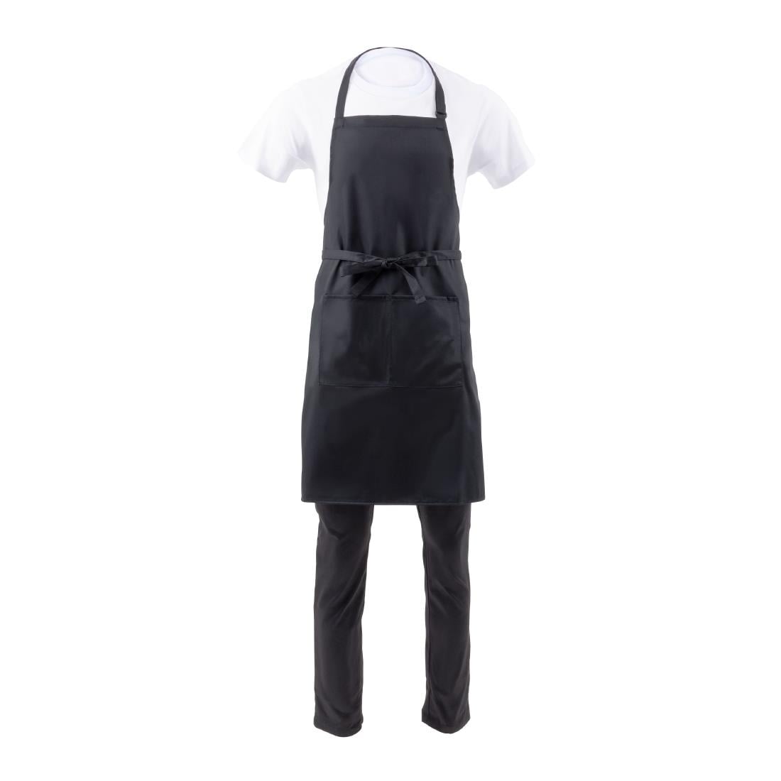 A924 Chef Works halterschort zwart