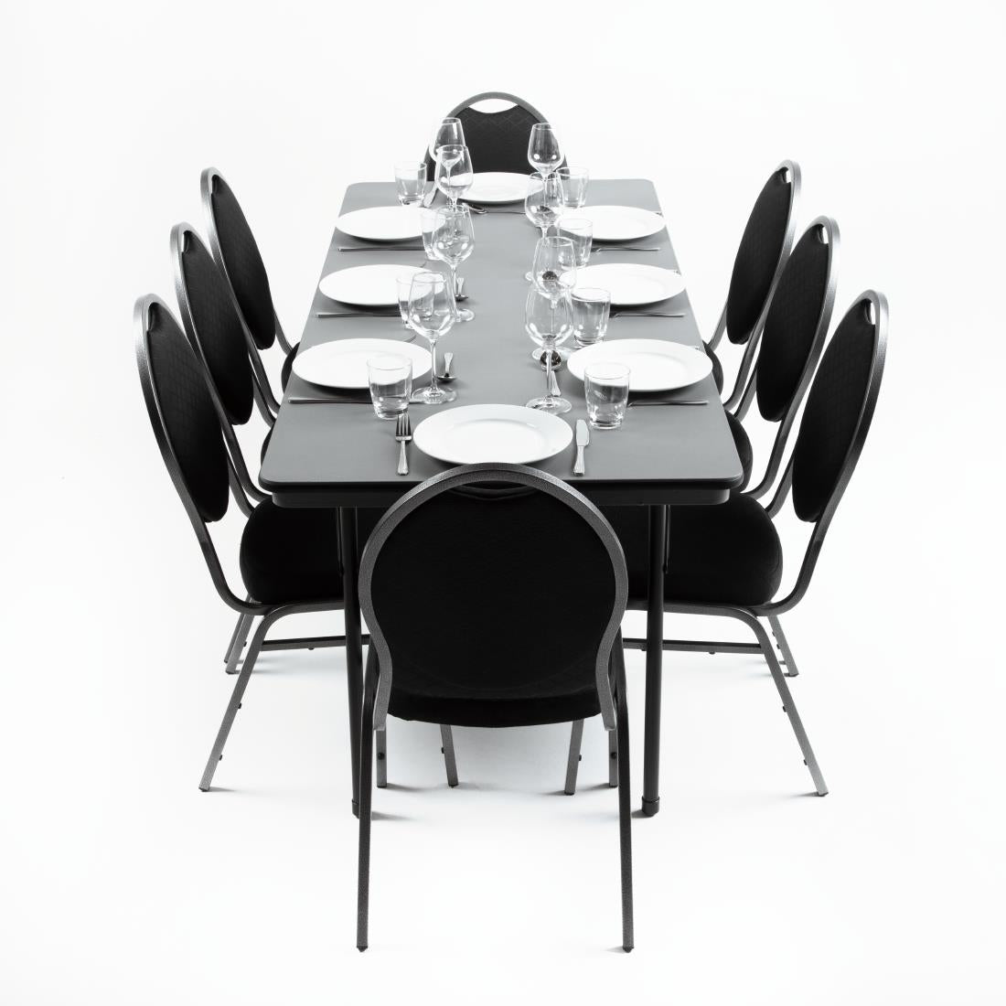 GC596 Bolero ABS rechthoekige inklapbare tafel 1,83m