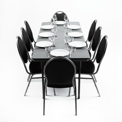 GC596 Bolero ABS rechthoekige inklapbare tafel 1,83m