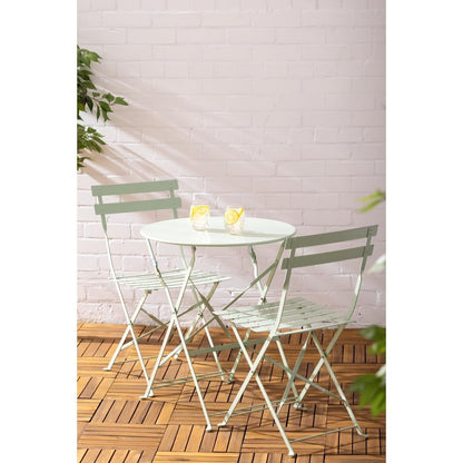 FT272 Bolero stalen klaptafel rond lichtgroen 595mm