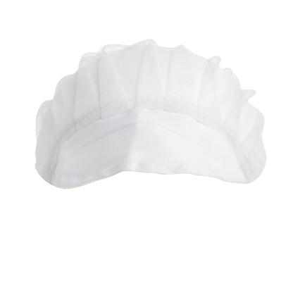 B226 Whites nylon haarnet met klep wit
