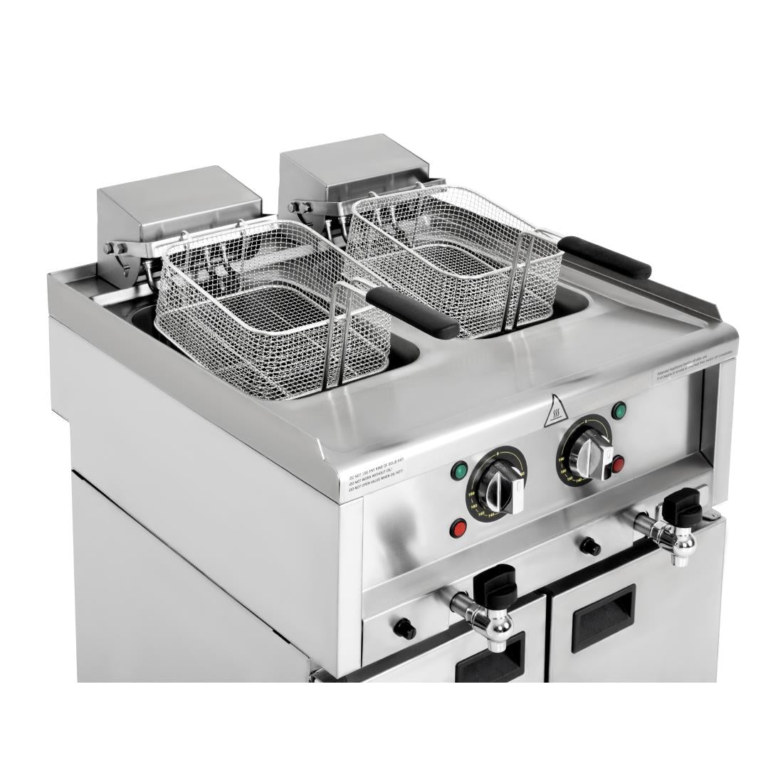 SA782 Buffalo 600 Serie Vrijstaande Elektrische Friteuse Met Dubbele Tank 2X 8Ltr