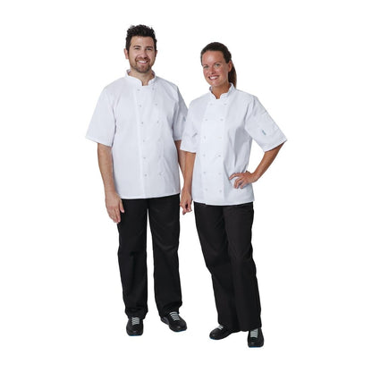 A211-XL Whites Vegas koksbuis korte mouw wit XL