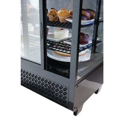CC611 Polar C-serie koelvitrine 100L zwart