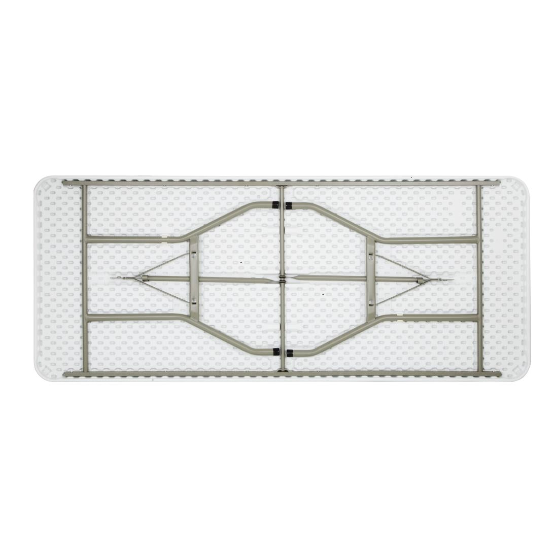 UU579 Bolero Opvouwbare Rechthoekige Tafel 6ft Wit