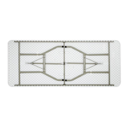 UU579 Bolero Opvouwbare Rechthoekige Tafel 6ft Wit