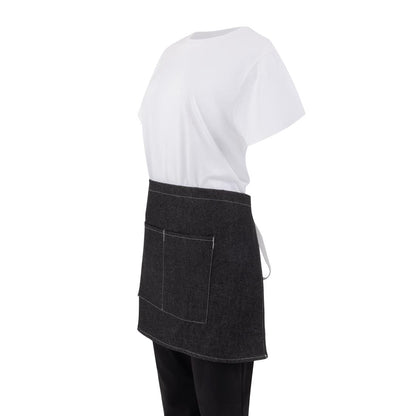 B995 Southside bistroschort zwart denim 40x76cm