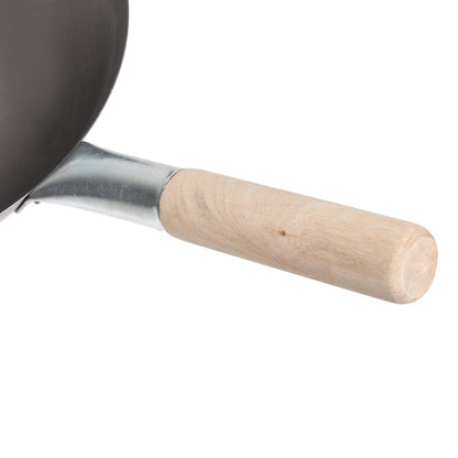 K299 Vogue zacht stalen wok met ronde bodem 35,5cm