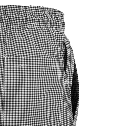 A026T-XS Whites Easyfit Teflon unisex koksbroek met kleine ruit zwart-wit XS